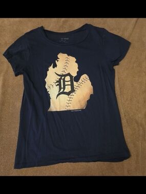 Detroit Tigers Navy Graphic Tee